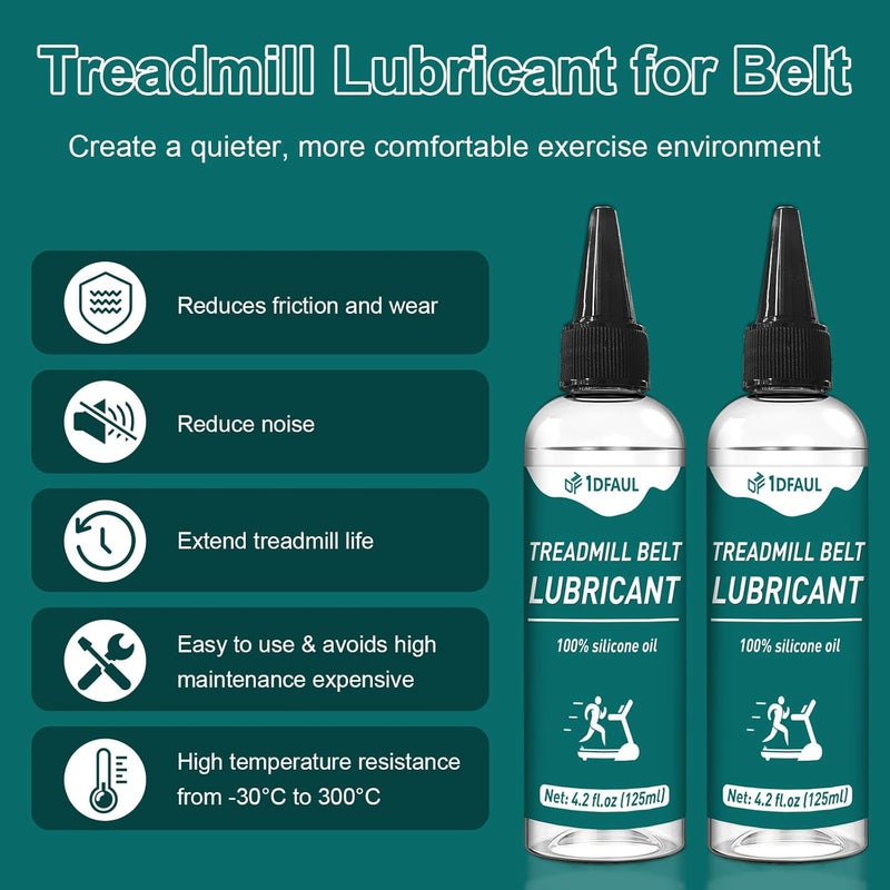 1DFAUL Treadmill Lubricant for Belt, 250ml Silicone Treadmill Oil Belt Lubricant High Temperature Resistance, Reduces Friction, Noise & Wear, Suitable for Various Treadmills Models - Image 3